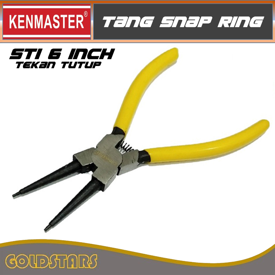 Jual Tang Snap Ring 6 inch Kenmaster Tang Circlip Lurus Tutup STI/STE ...