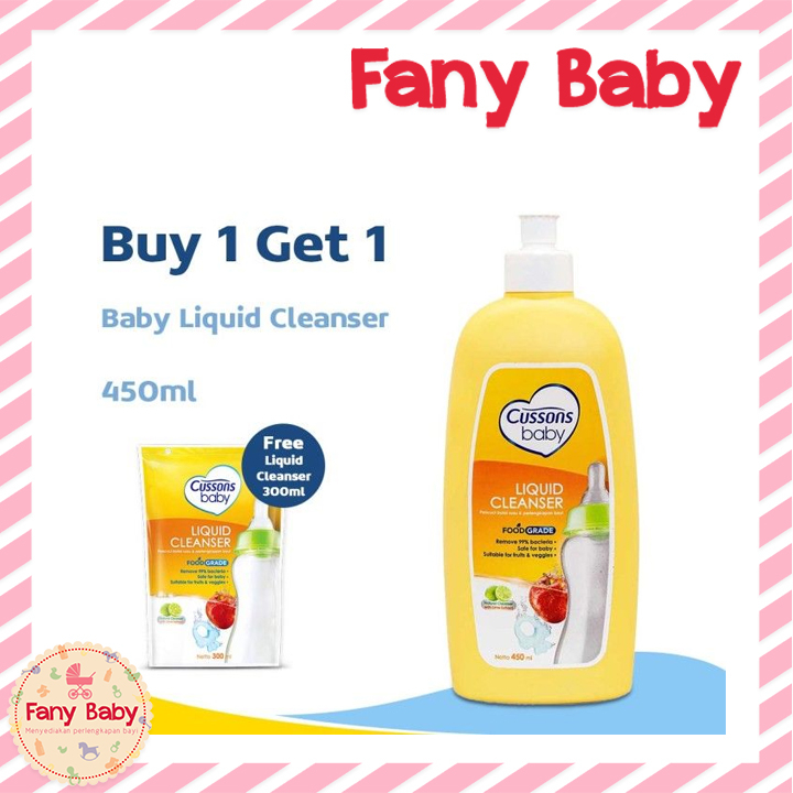 Jual CUSSONS BABY LIQUID CLEANSER 450ML BOTTLE + 300ML | Shopee Indonesia