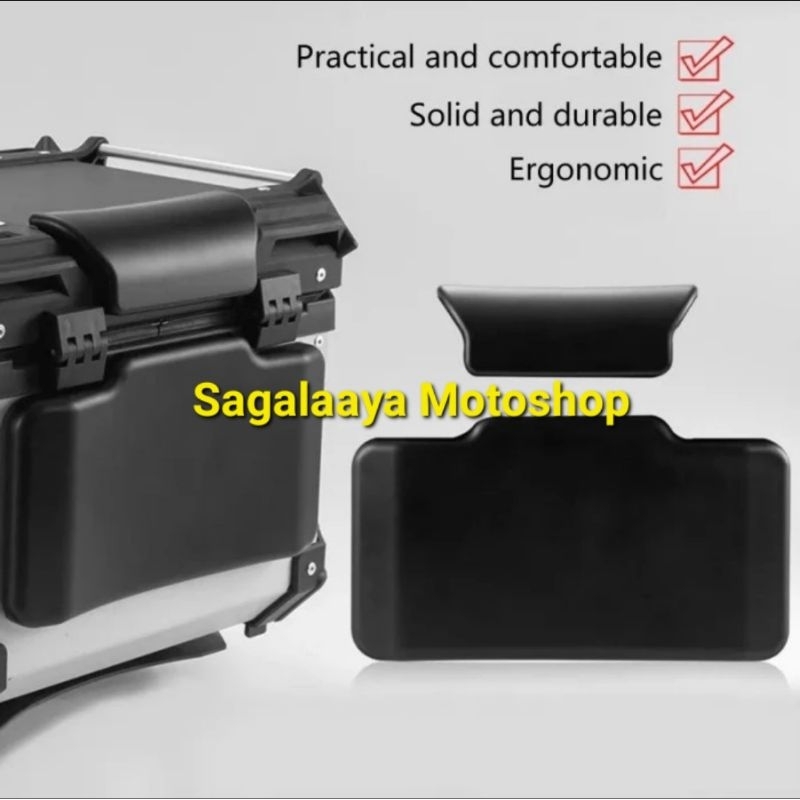 Jual Backrest Busa sandaran box back rest box import pannier alumunium ...