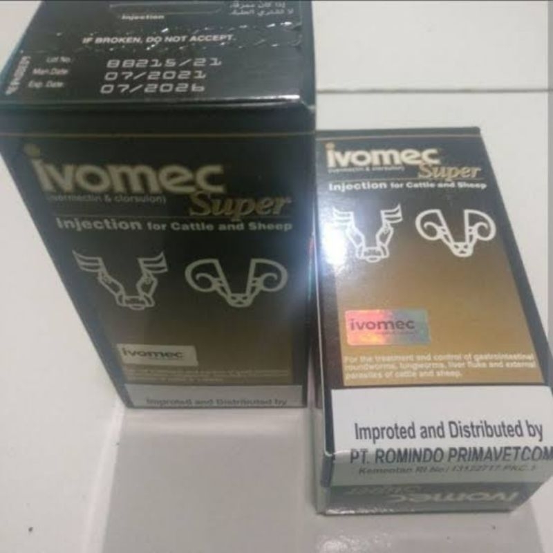 Jual ivomec super injection 50 ml obat cacing kutu ivermectin clorsulon ...