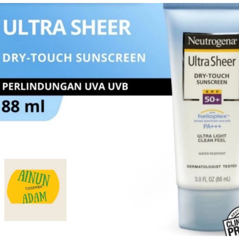 Jual Neutrogena Ultra Sheer Dry Touch Sunscreen Spf 50 X 88 Ml Shopee Indonesia