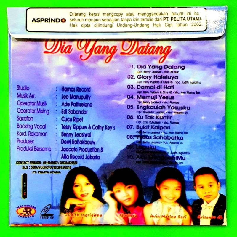 Jual KASET VIDEO CLIP LAGU POP ROHANI ANAK-LAGU ANAK ROHANI-LAGU ROHANI ...