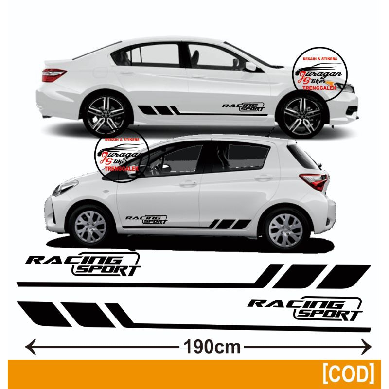 Jual Stiker Striping mobil minimalis sport racing keren cutting sticker ...