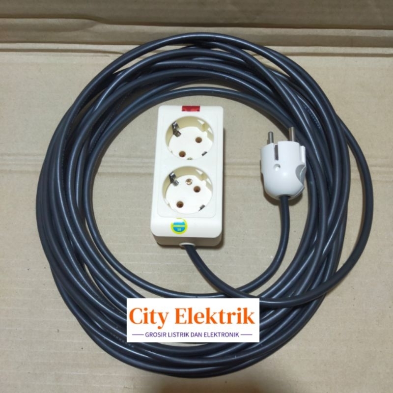 Jual Stop Kontak Jadi Rakitan Kabel 1 - 10 Meter + Terminal Kuningan 2 ...