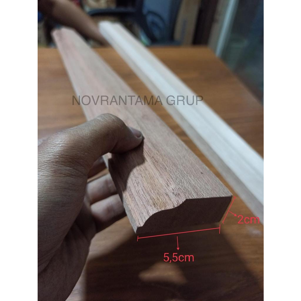 Jual Lis Kayu Profil Wall Moulding Lis Dinding 5 5x2cm Molding