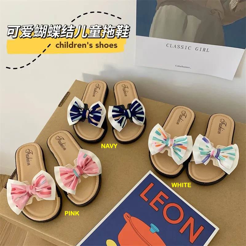 Jual Sandal Selop Anak Kecil Perempuan Lucu Ribbon Stripe | Shopee ...