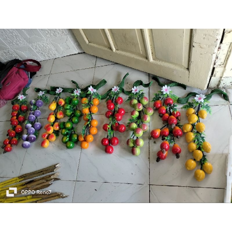 Jual BUAH RENTENG TERBARU ISI 9 (1KG 5PCS) BUAH GANTUNG DEKORASI ...