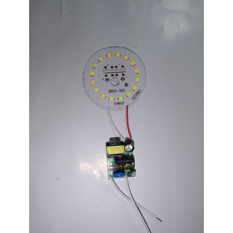 Jual led dc + driver 12watt murah lebih terang dari led ac | Shopee ...