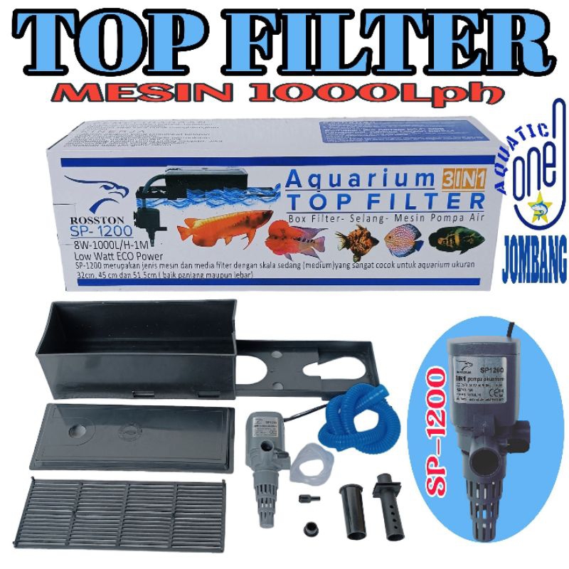Jual TOP FILTER ALL MERK mesin pompa filter box atas full set komplit