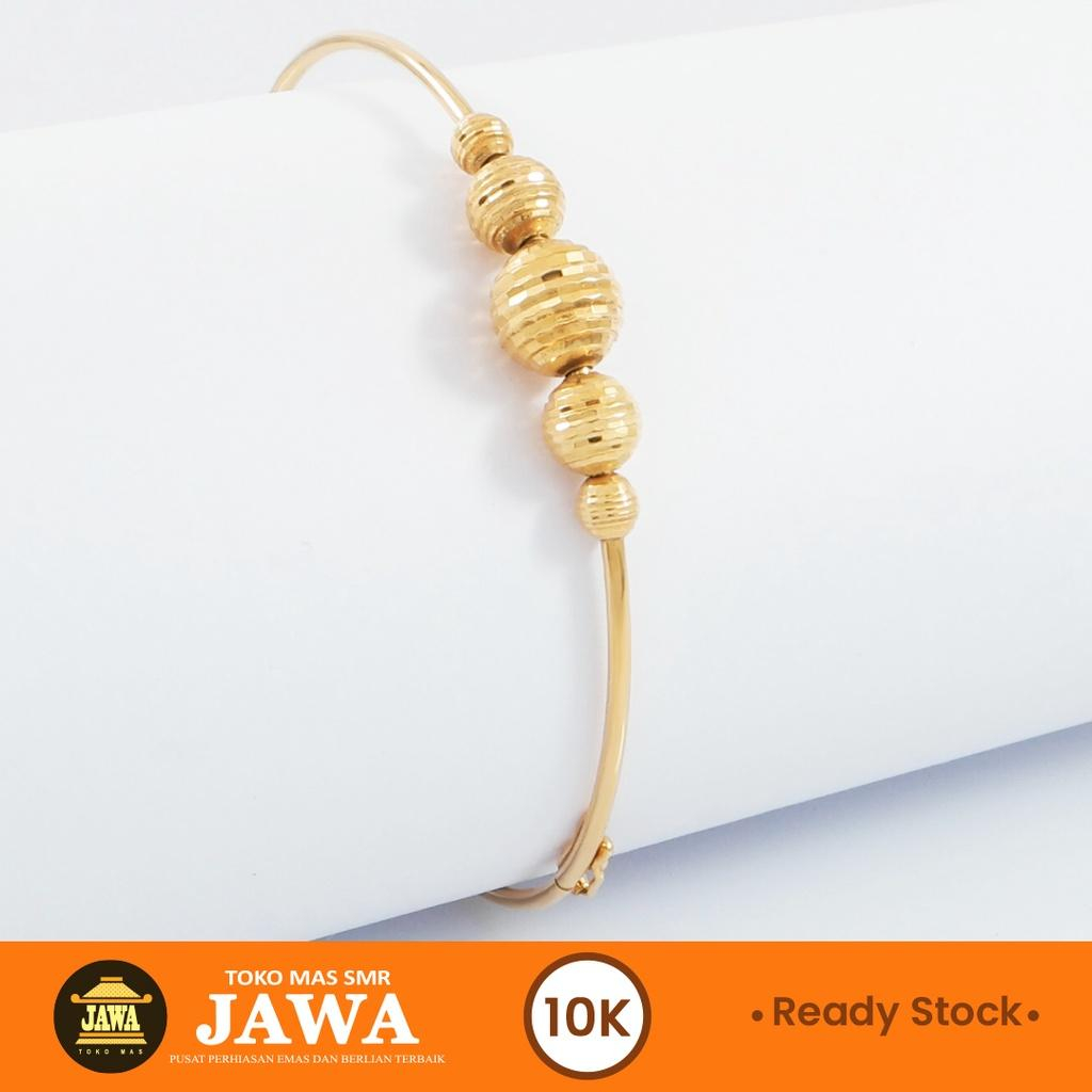 Jual Gelang Bangle Emas Candy Kadar 10k Toko Mas Jawa Shopee Indonesia