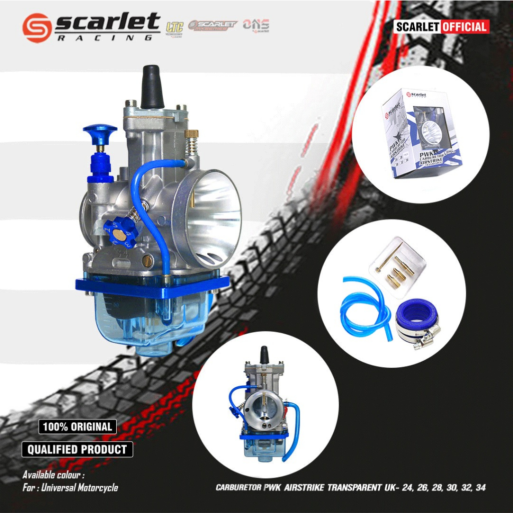 Jual Scarlet Racing - Carburetor Karburator Karbu Airstrike PWK 24 26 ...