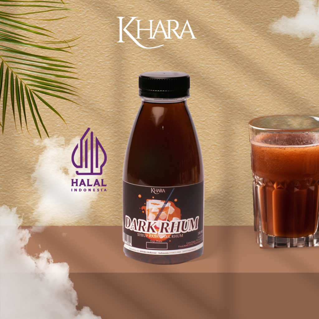 Jual Sirup Khara Dark Rhum 350ml - Khara Dark Rhum Flavoured Syrup ...