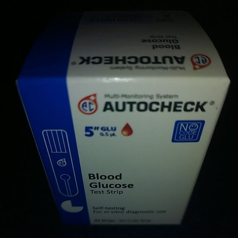 Jual Strip Gula Darah Autocheck/Test Strip Blood Glucose Autocheck ...