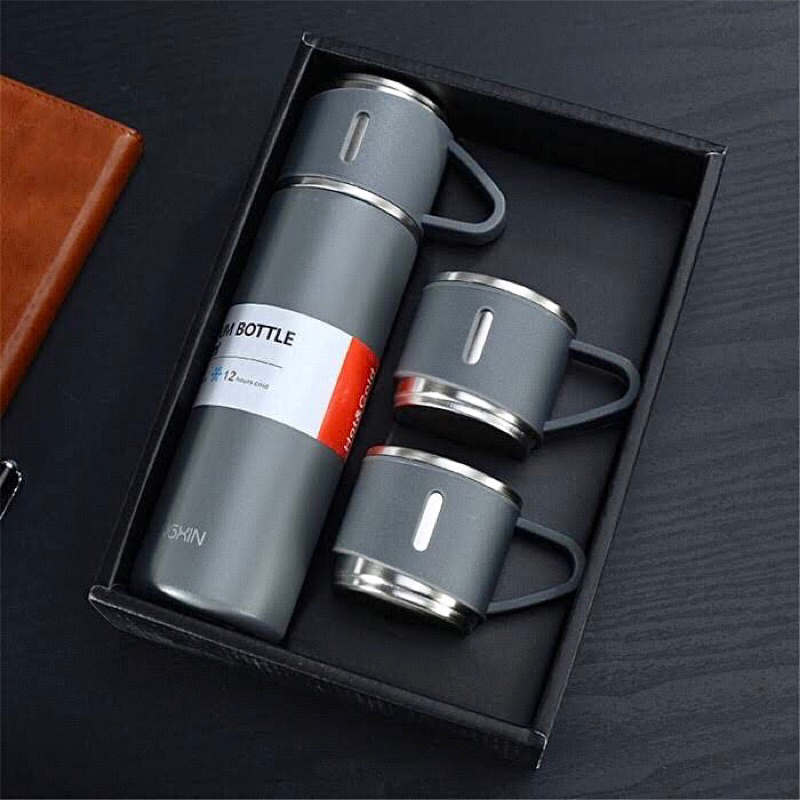 Jual Termos Sultan Vacuum Flask Set/Botol Minum Cangkir 500ml Panas ...