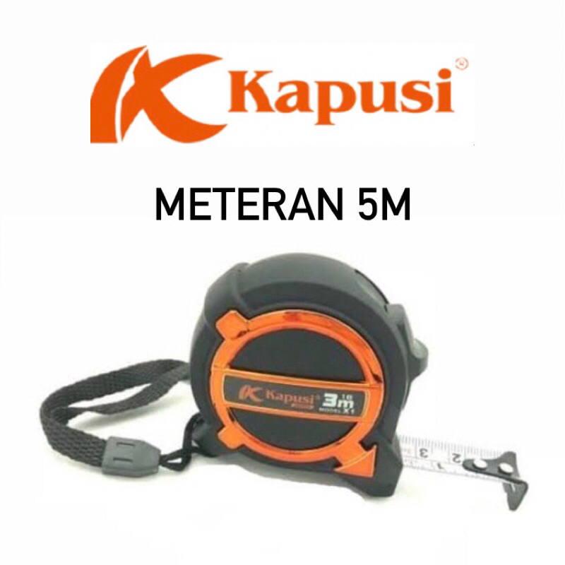 Jual Meteran 5m Kapusi / Meteran alat ukur | Shopee Indonesia