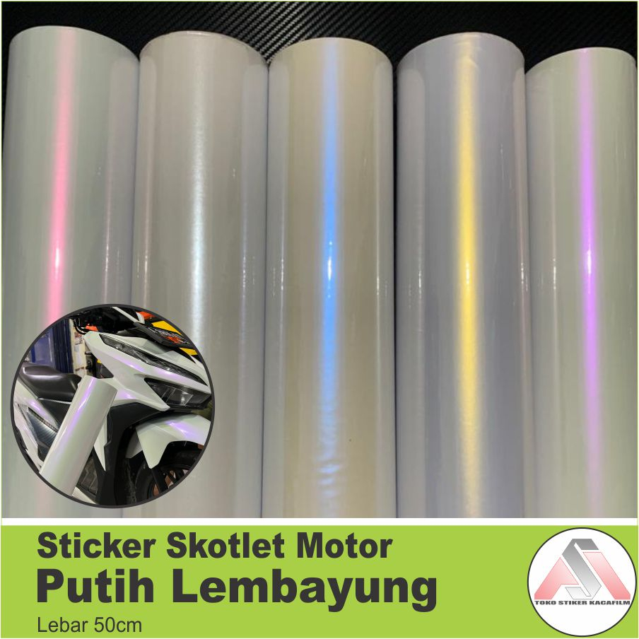 Jual Stiker Sticker Skotlet Motor Putih Lembayung Shopee Indonesia 3115