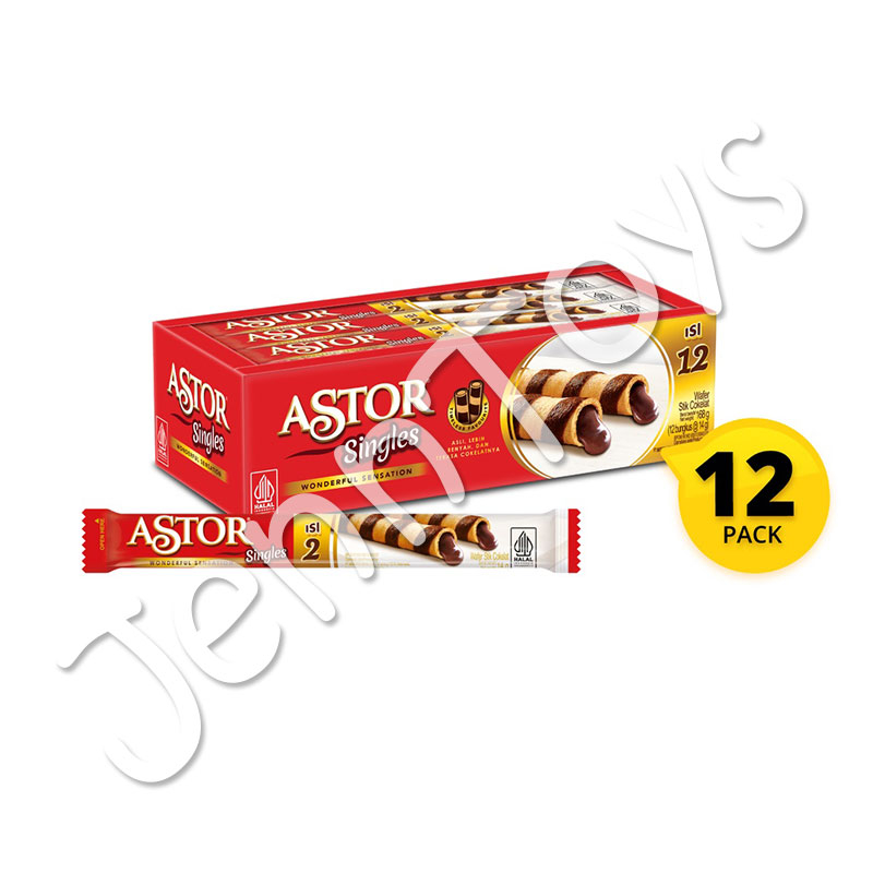 Jual Jenntoys Wafer Coklat Astor Single Shopee Indonesia