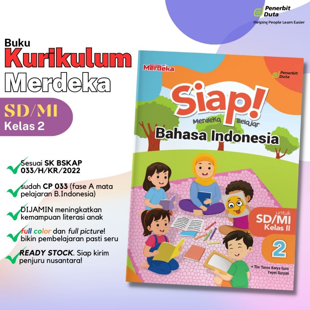 Jual Siap Merdeka Belajar Bahasa Indonesia SD/MI Kelas 2 Kurikulum ...