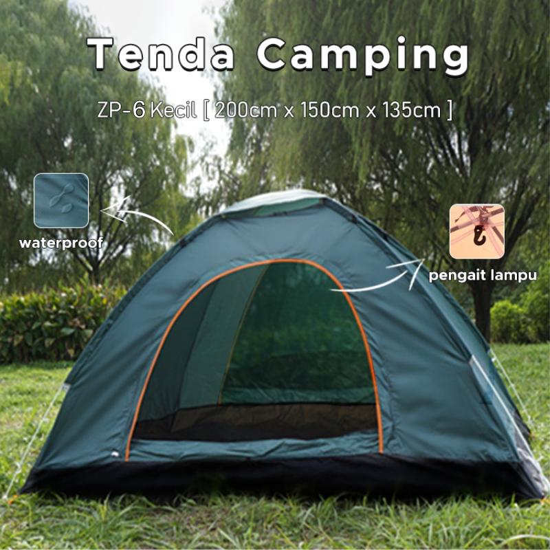 Jual Tenda Camping Kapasitas 4 Orang Tenda Otomatis Outdoor Indoor Tenda Gunung Zp 6 Shopee 5029