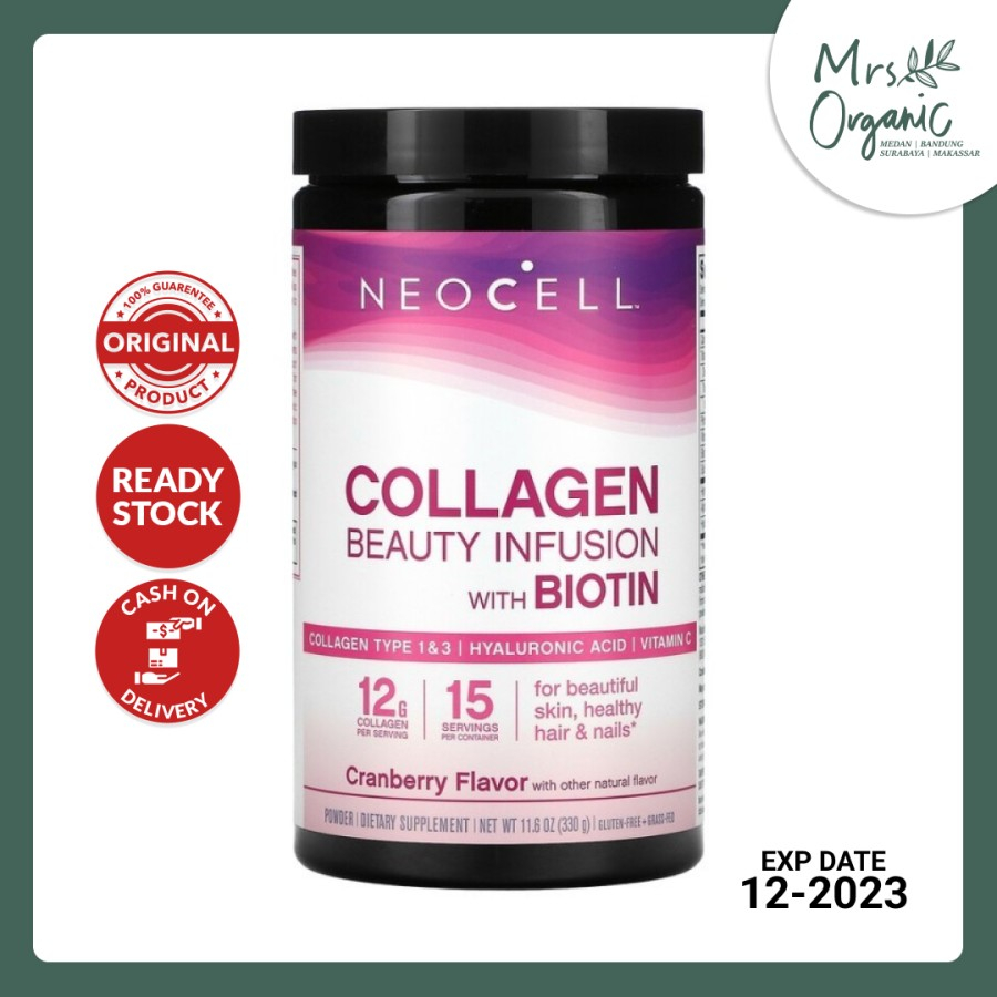 Jual Neocell Collagen Beauty Infusion with Biotin Drink Mix Cranberry ...