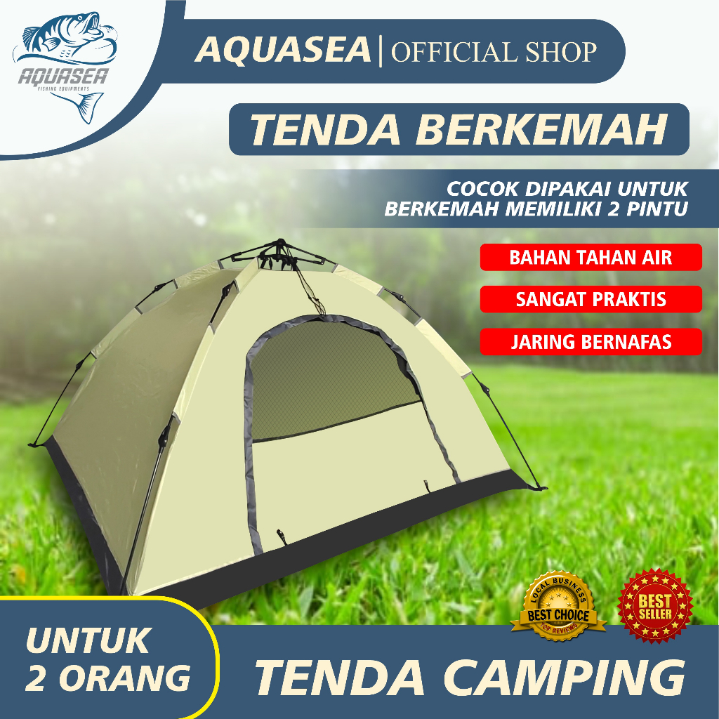 Jual Aquasea Tenda Camping Kapasitas 1 2 Orang Tenda Otomatis Outdoor And Indoor Tenda Gunung 9439