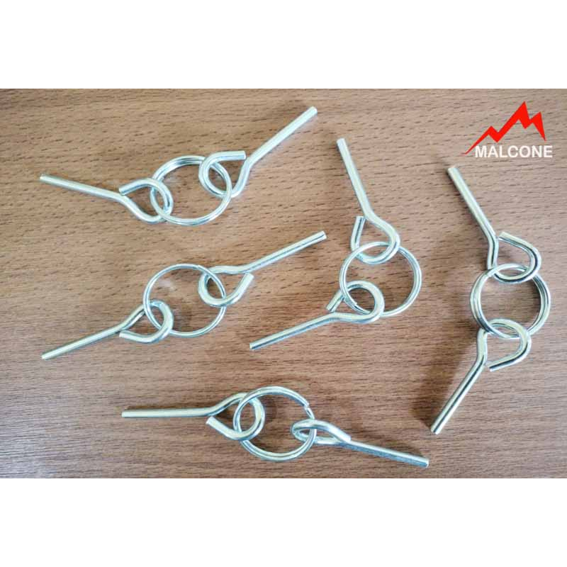 Jual Pin besi double dpt 5 pcs (sudut Tenda dome) | Shopee Indonesia