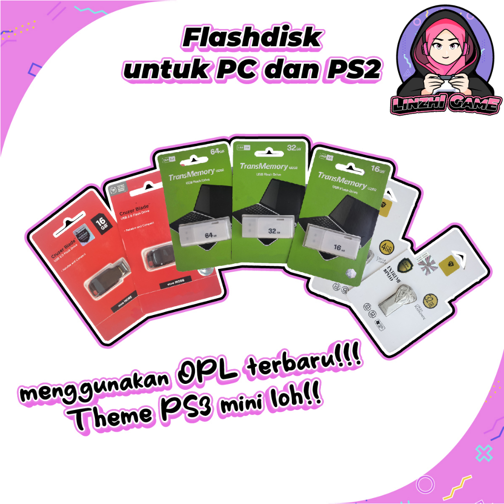 Jual Flashdisk untuk PS2 dan PC /KX/SD/LY | Bisa request judul ...