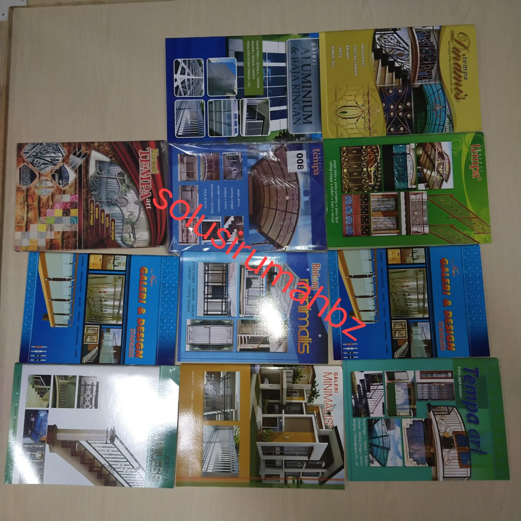 Jual katalog pagar kanopi canopy teralis tangga pintu BUKU PENGETAHUAN