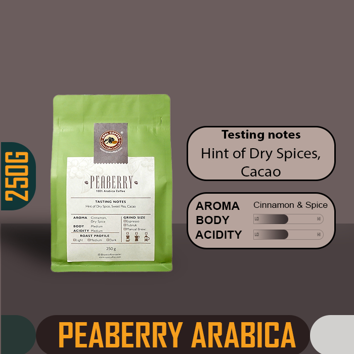 Jual Opal Coffee Arabica Peaberry Roasted Beans 250g Shopee Indonesia