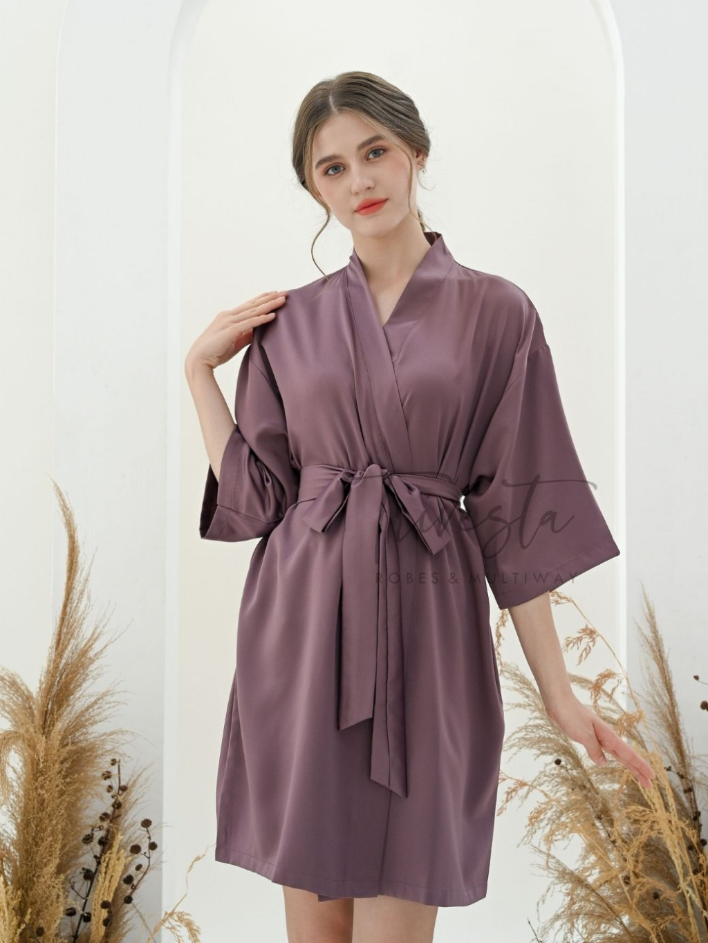 Jual Trivesta Robes - Basic Robe Periwinkle - Kimono Robe Bridesmaid ...