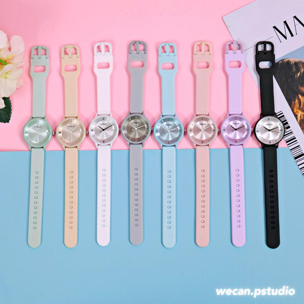 Jual Jam Tangan Wanita Luna Fashion Cantik YOYO DY Strap Karet Lembut