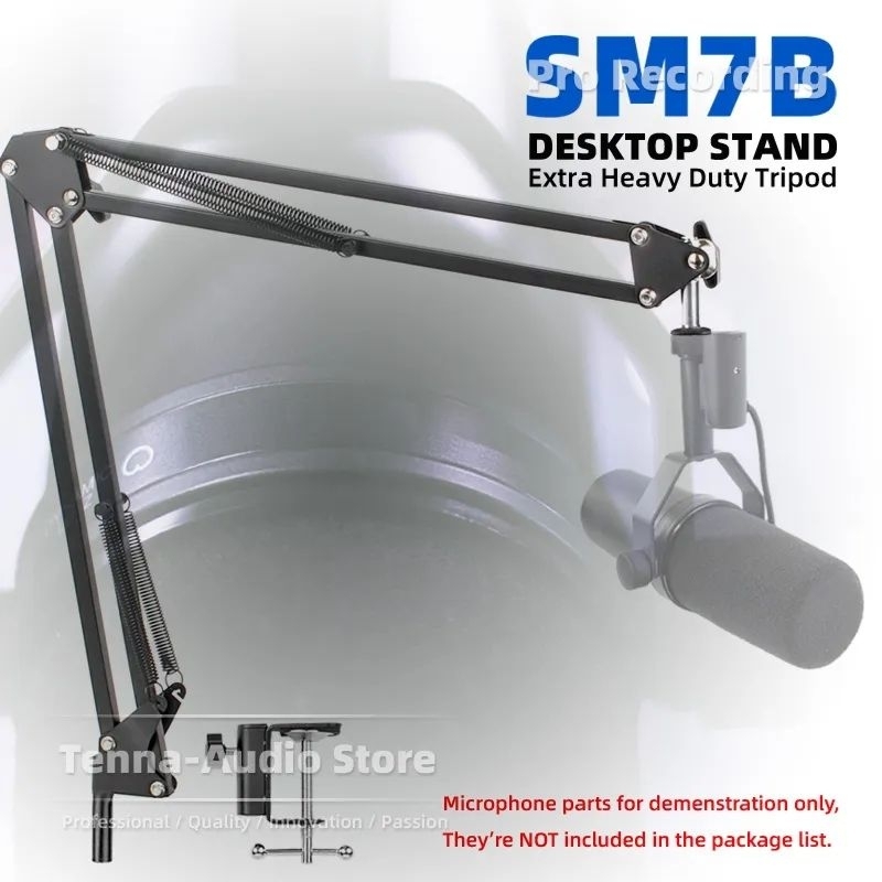 Jual Stand mic Shure SM7B cantilever recording clamp mic boom arm