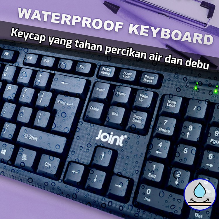 Jual KEYBOARD JOINT KB5618 OFFICE USB WIRED KEYBOARD ORIGINAL | Shopee ...