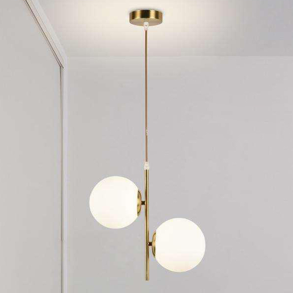 Jual Lampu Gantung / Hanging Pendant Lamp LED Bulat Gold Modern ...