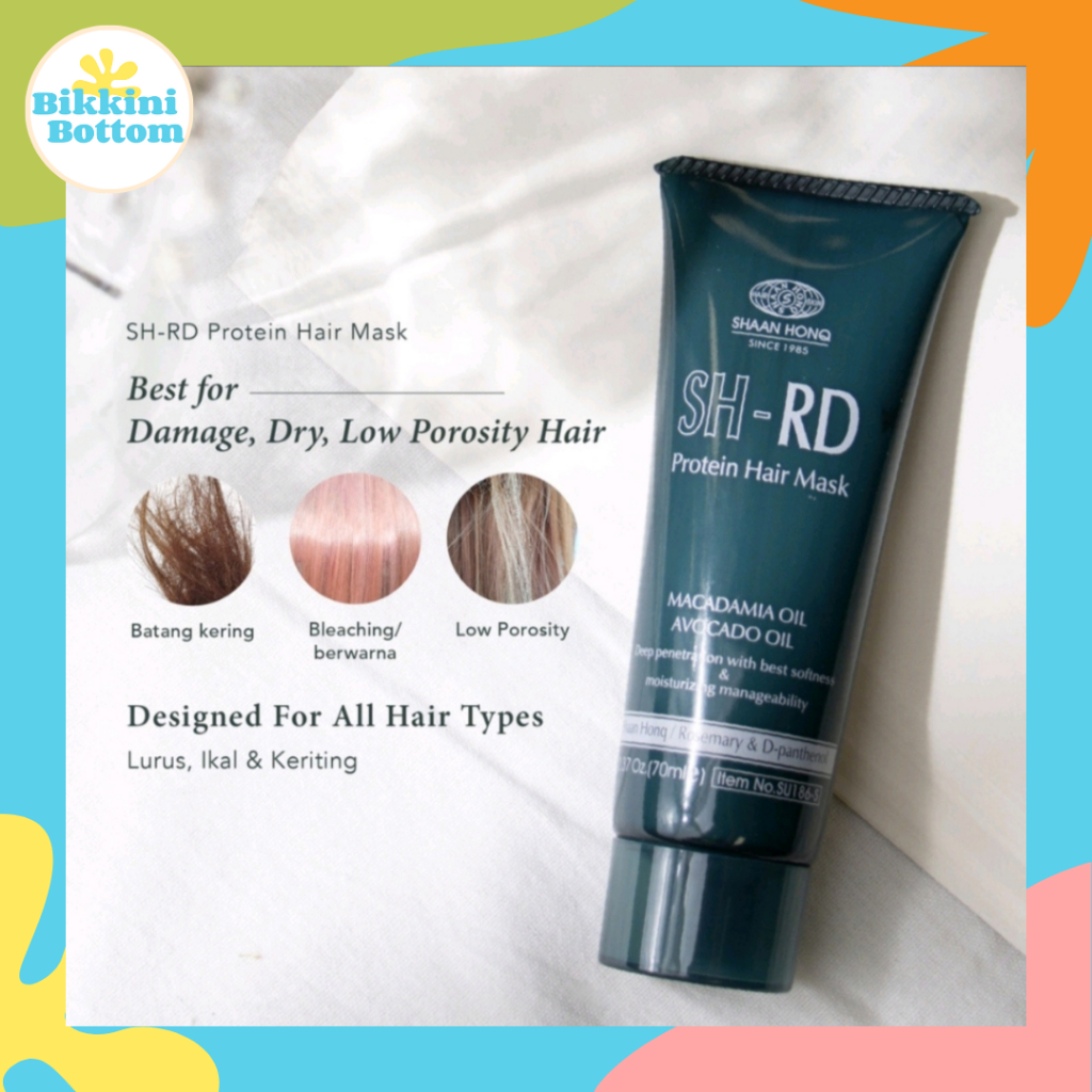 Jual SHRD SH-RD Protein Cream Collagen Keratin Hair Mask Shampoo ...