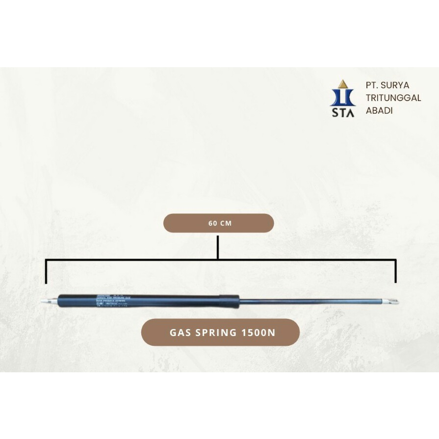 Jual Gas Spring Hidrolik 1500 Newton 60 Cm 150 Kilogram | Shopee Indonesia