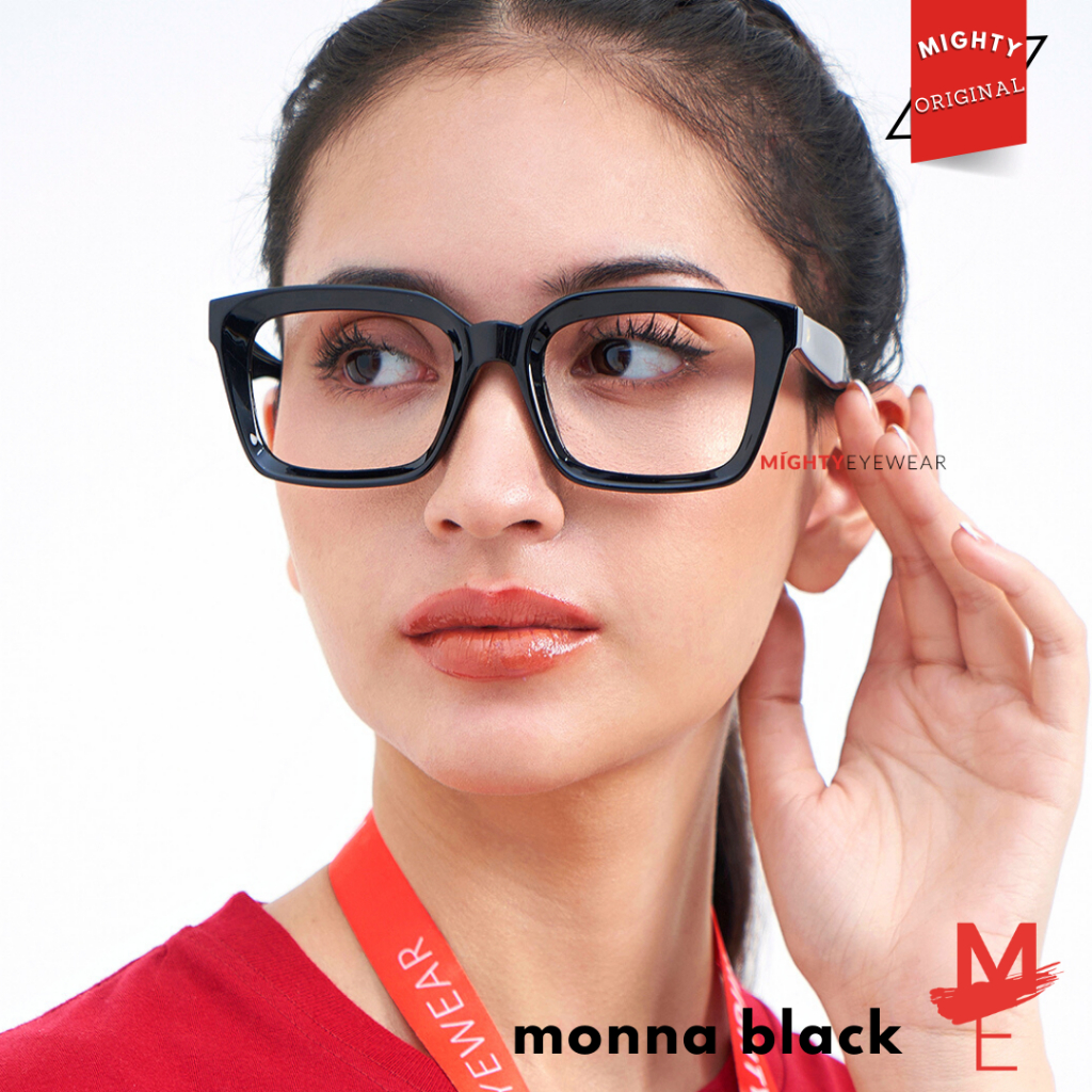 Jual MIGHTY Kacamata PhotoChromic AntiRadiasi Wanita Kotak Oversized ...