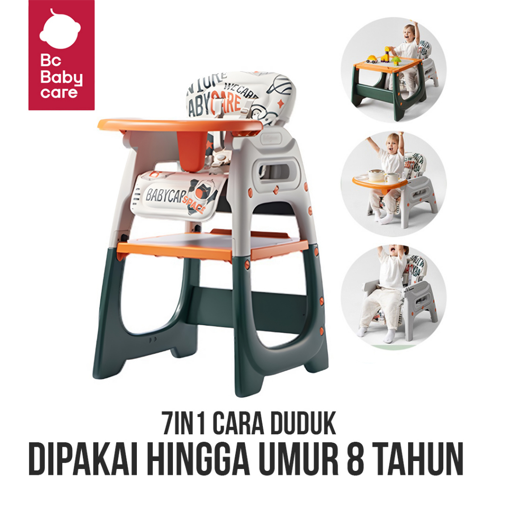 Jual BC Babycare Kursi Makan Bayi Portable Baby High Chair Meja Lipat ...