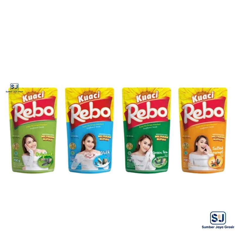 Jual Kwaci Rebo 150 Gr A Varian Green Tea Salted Caramel Original Milk