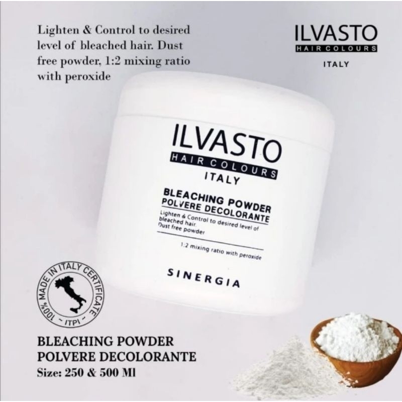 Jual Ilvasto Bleaching Powder 250gr / 500gr untuk pewarna rambut ...