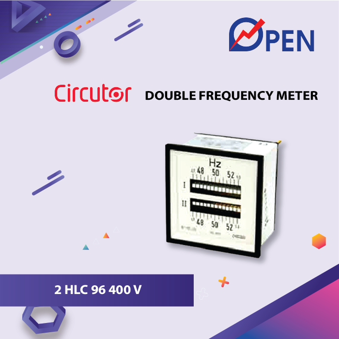 Jual Double Frequency Meter 2 HLC 96 57-63HZ 400 V Circutor | Shopee ...