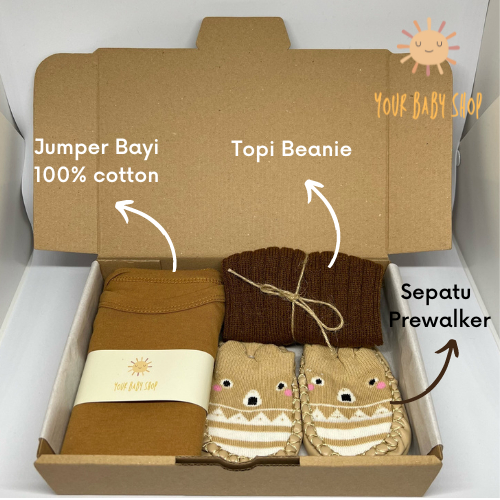 Jual YBS Hampers 3in1 Newborn Baby Gift Set Kado Lahiran Baju Topi ...