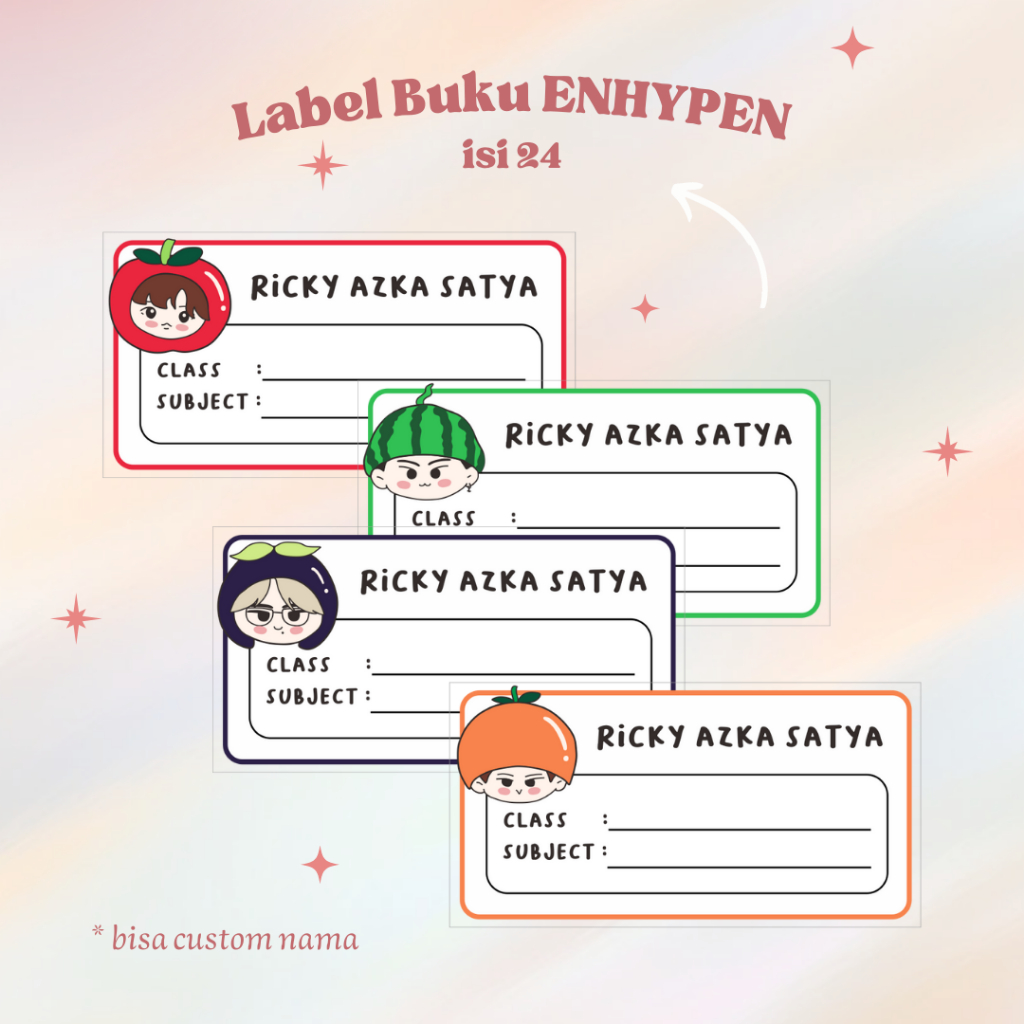 Jual [cod] Enhypen Label Buku 