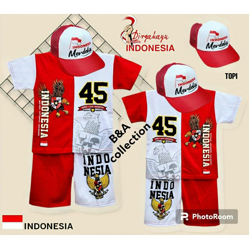 Jual SETELAN BAJU ANAK KOSTUM 17 AGUSTUS(ADA TOPI) /SETELAN BAJU KOSTUM ...