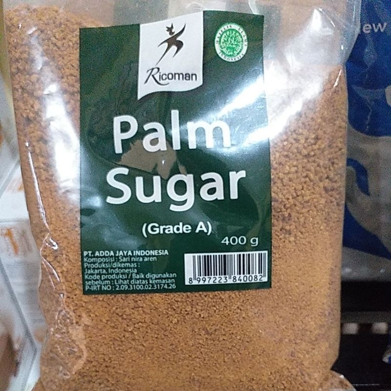 Jual palm sugar Gula aren bubuk 400gr (Grade A) Shopee