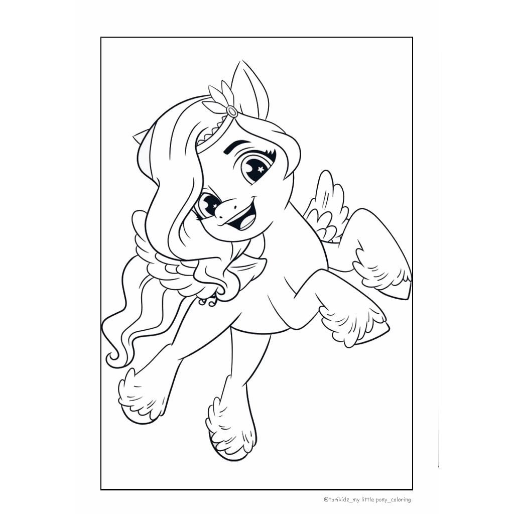 Kertas Mewarnai Gambar edisi My Little Pony part Lembar Mewarnai kuda  poni Coloring My Little Pony Kertas Mewarnai Anak