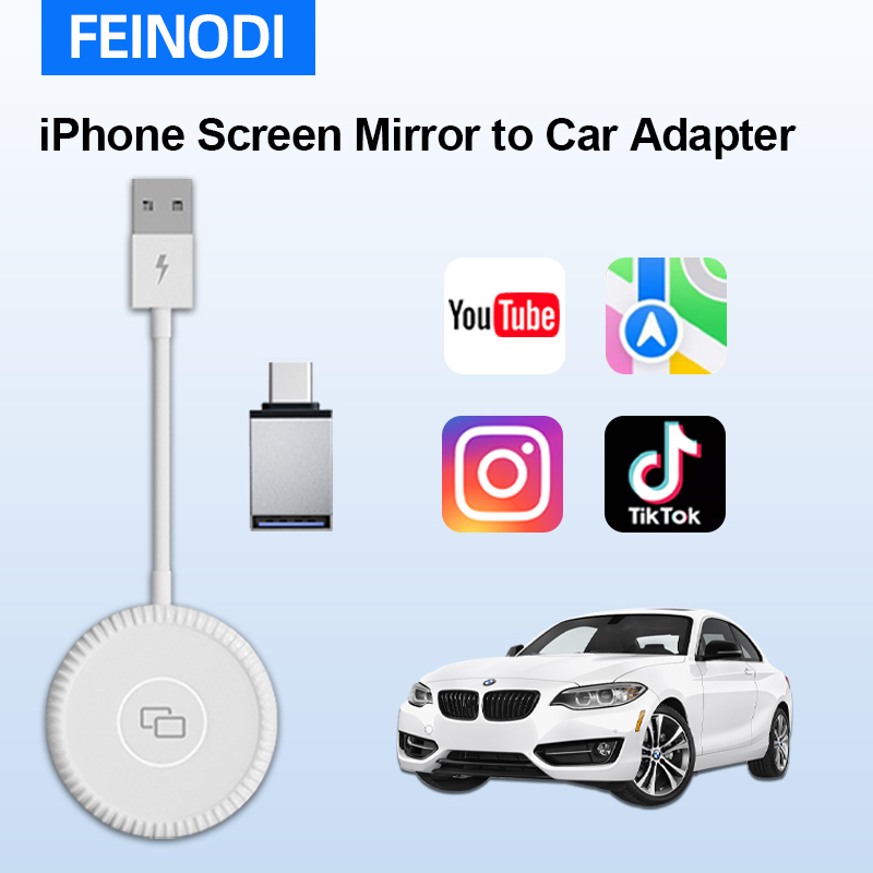 Jual FEINODI iPhone Carplay Mirroring adapter, iPhone Screen Mirroring