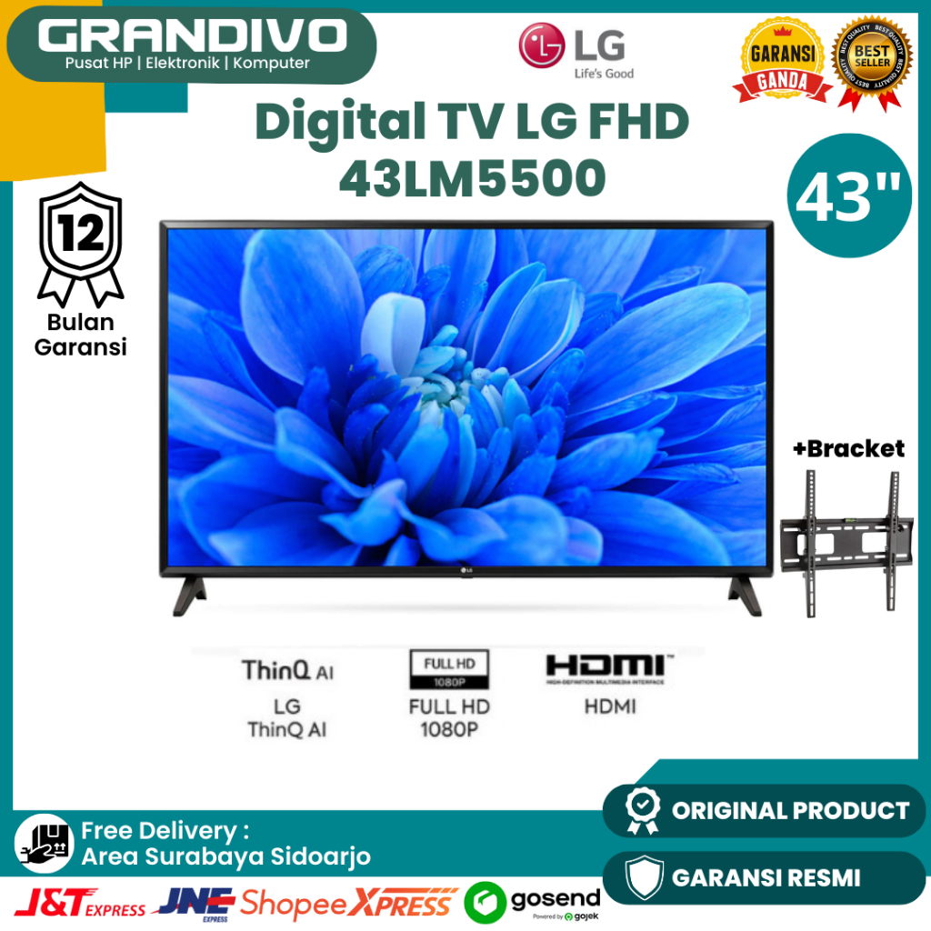 Jual Tv Digital LG Full HD 43 Inch 43LM5500 Usb Movie 43