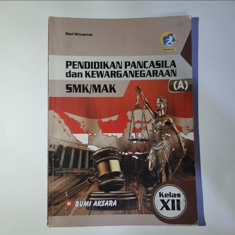 Jual BUKU PENDIDIKAN PANCASILA DAN KEWARGANEGARAAN SMK/MAK KELAS XII ...