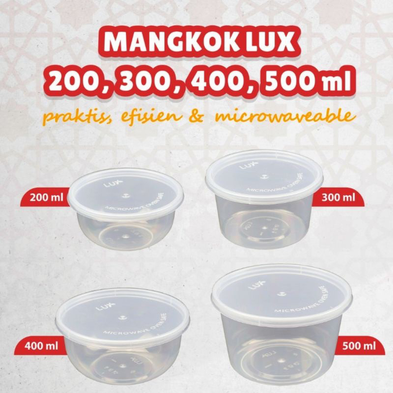 Jual Thinwal Bulat Mangkok 200 Ml300 Ml400ml500 Mlfood Container